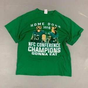 Eagles NFL Vintage Men's Green and White T-shirt